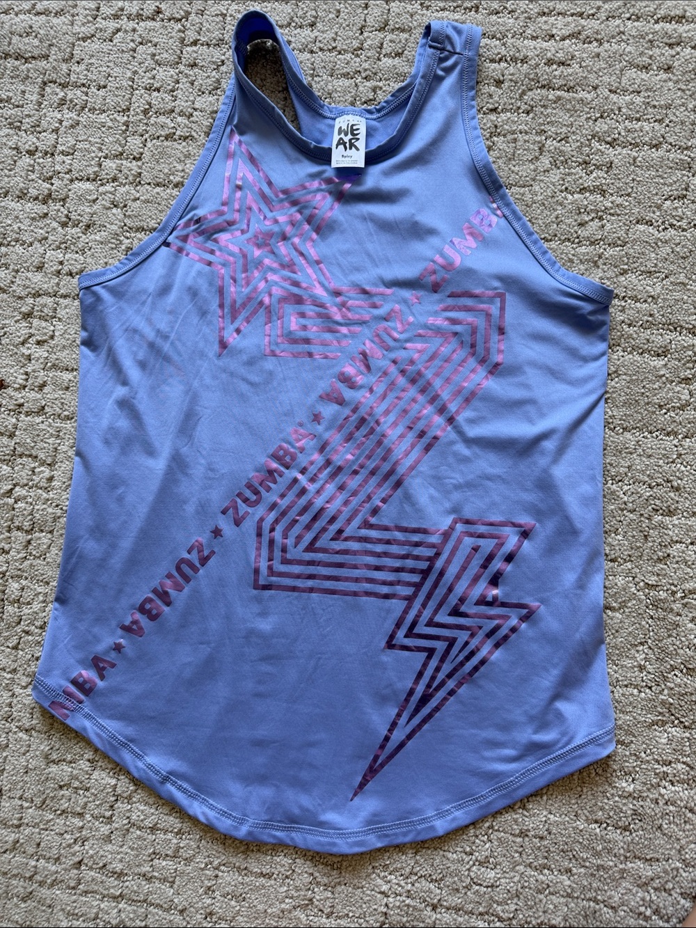Lavender Zumba Graphic Tank Top